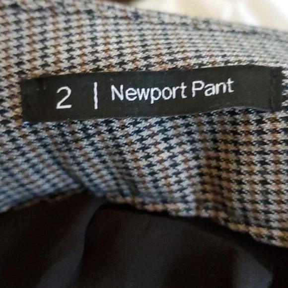 Talbots,  wool blend houndstooth trousers - Picture 7 of 8